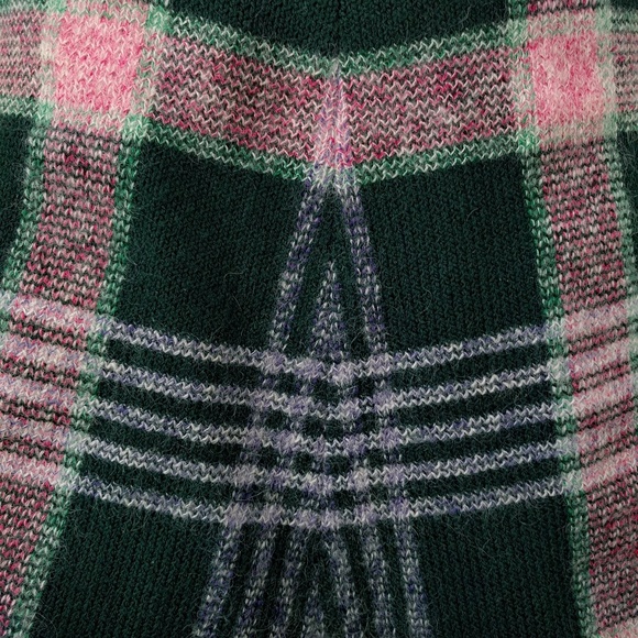 Vintage 70s Missoni Plaid Sweater Knit Skirt v-day - Picture 6 of 7